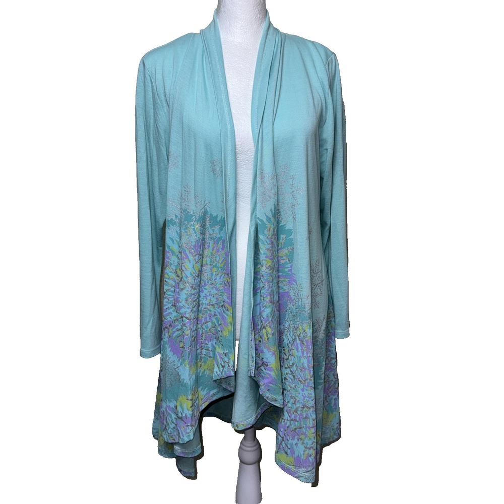 A Walk in the Park Longline Duster M* Coastal Grandmother Artsy Boho‎ Layer